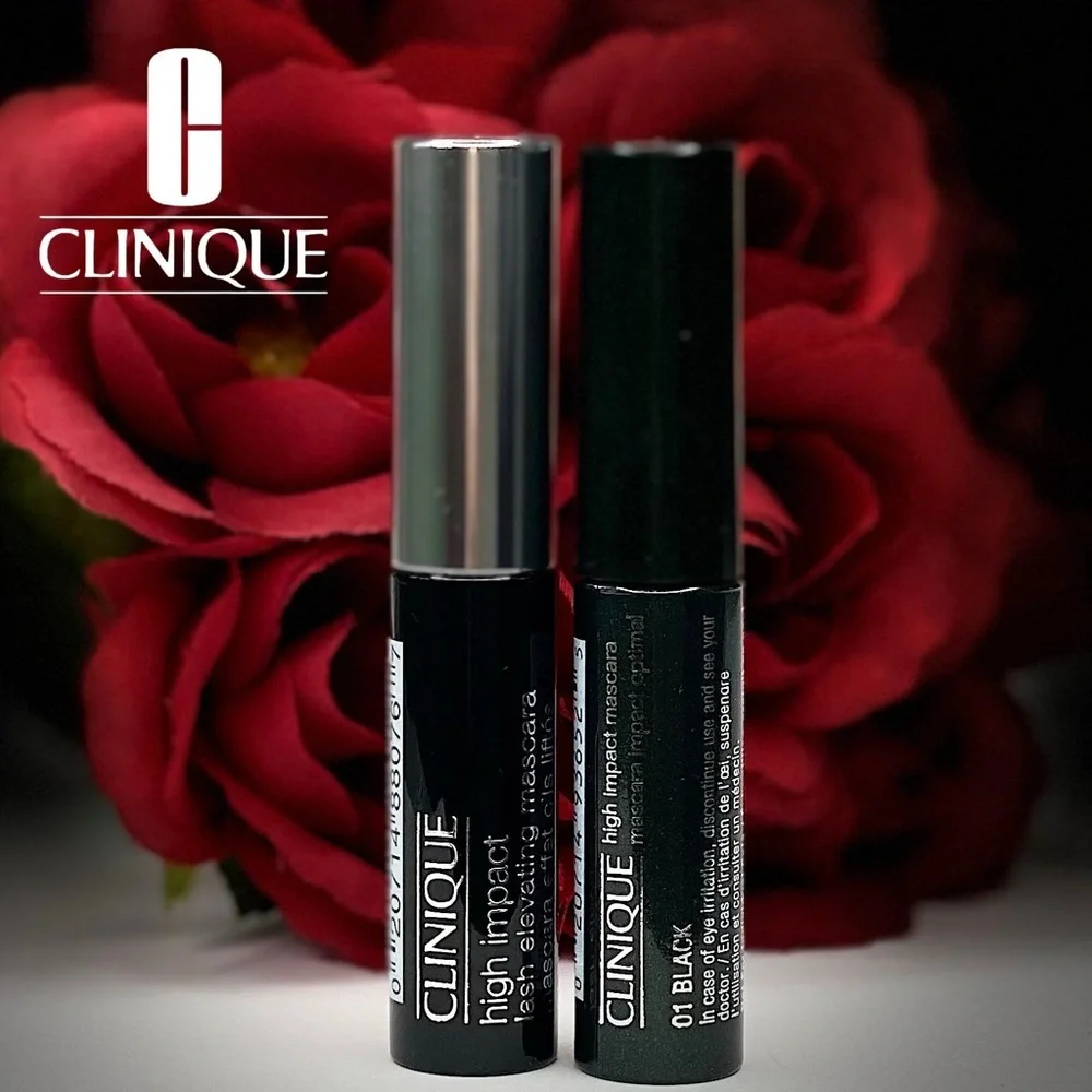 Set of 2 Clinique High Impact Mascaras 01 Black Travel size